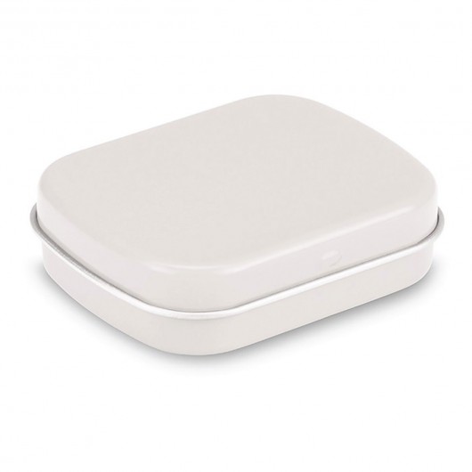 Branded Mint Tins White
